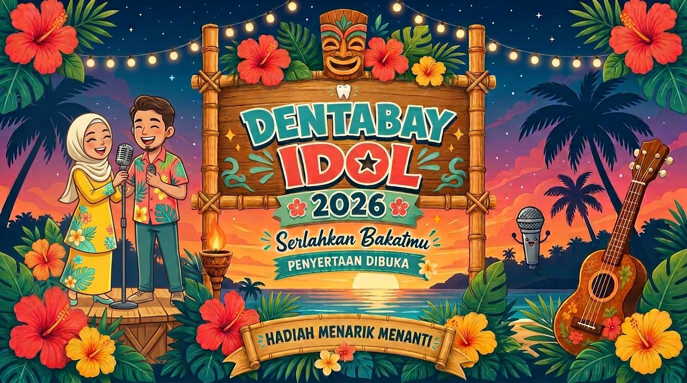 Poster pertandingan Dentabay Idol 2026